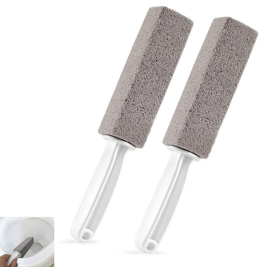 2Pcs Pumice Stone Toilet Bowl Cleaner Toilet Pumice Stone Brush with Handle