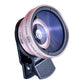 2 in1 Portable37mm 0.45X 49UV Wide Angle Macro Cell Phone Camera Lens Kit