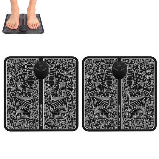 2Pcs EMS Electric Stimulator Foot Massager Pad for Relaxing Muscle