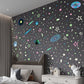 497Pcs Luminous Stars Self-adhesive Kid's Room Wall Stickers