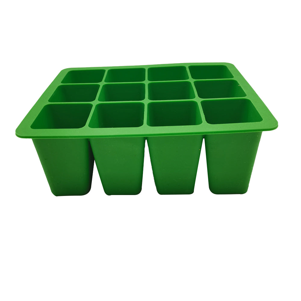 12-Cell Seedling Pots Tray Reusable Silicone Seedling Pot