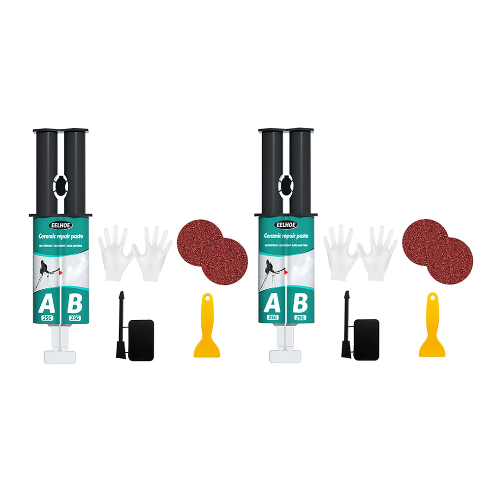 2Pcs Tile Repair Paste Kit Porcelain Ceramic Tile Repair Filler Tile Repair Agent Set