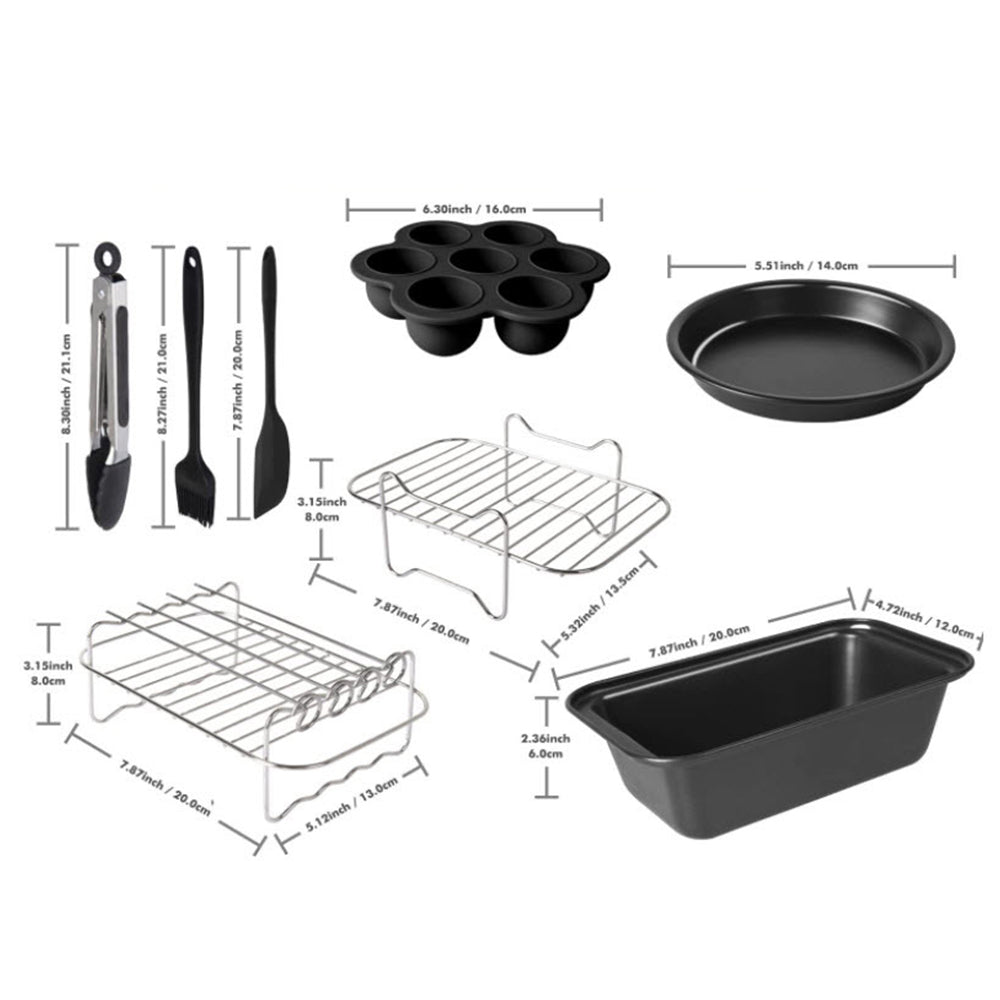 9pcs Air Fryer Accessories Air Fryer Rack