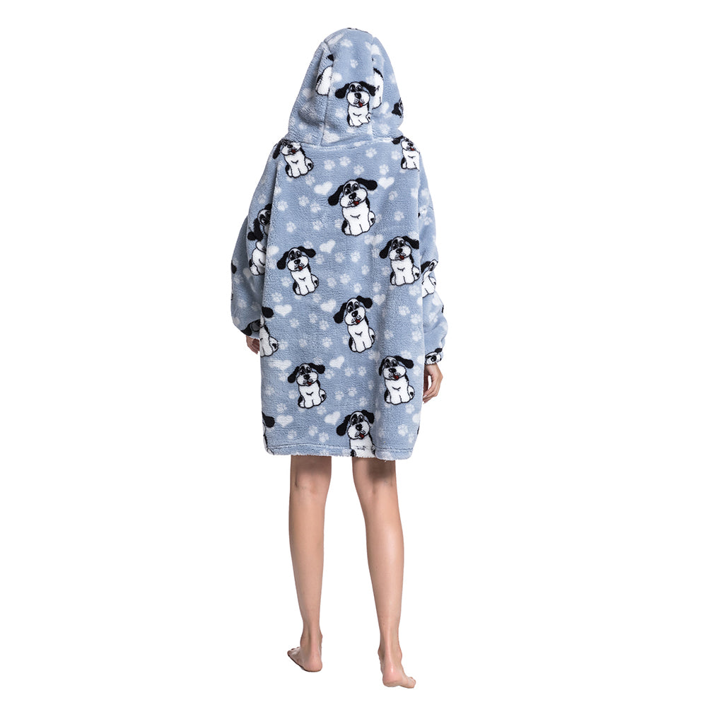 Women's Wearable Oversized Hooded Sweatshirt Blanket Hoodie