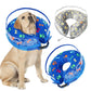 Soft Inflatable Dog Cone Donut Cone for Dogs with Enhanced Anti Licking Baffle