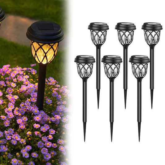 6-Pack Waterproof Solar Pathway Lights Outdoor Solar Garden Lights