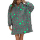 Wearable Blanket Hoodie Glow in The Dark Sherpa Hoodie