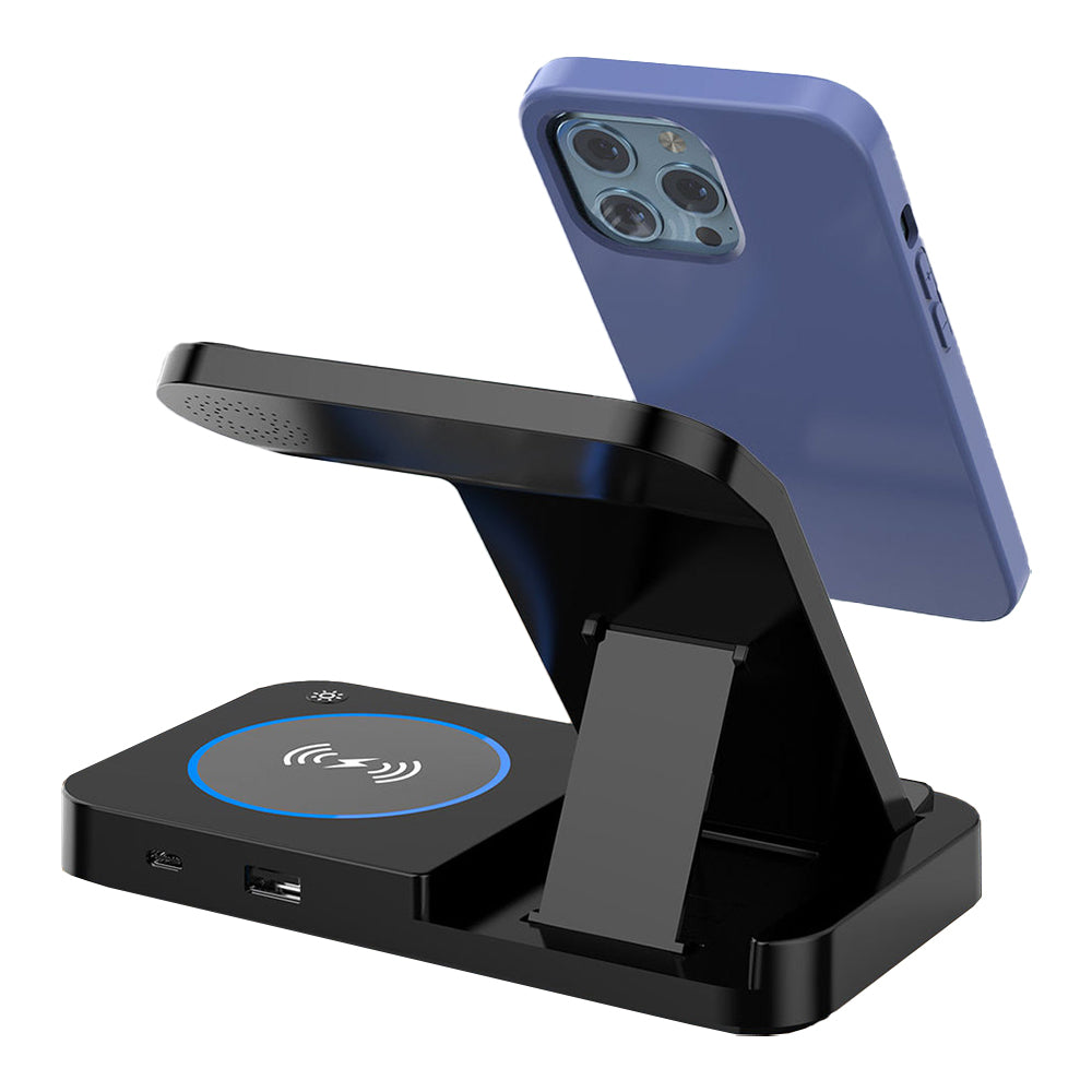 3 In 1  USB Plug Wireless Charging Station for Samsung iPhone Apple Watch