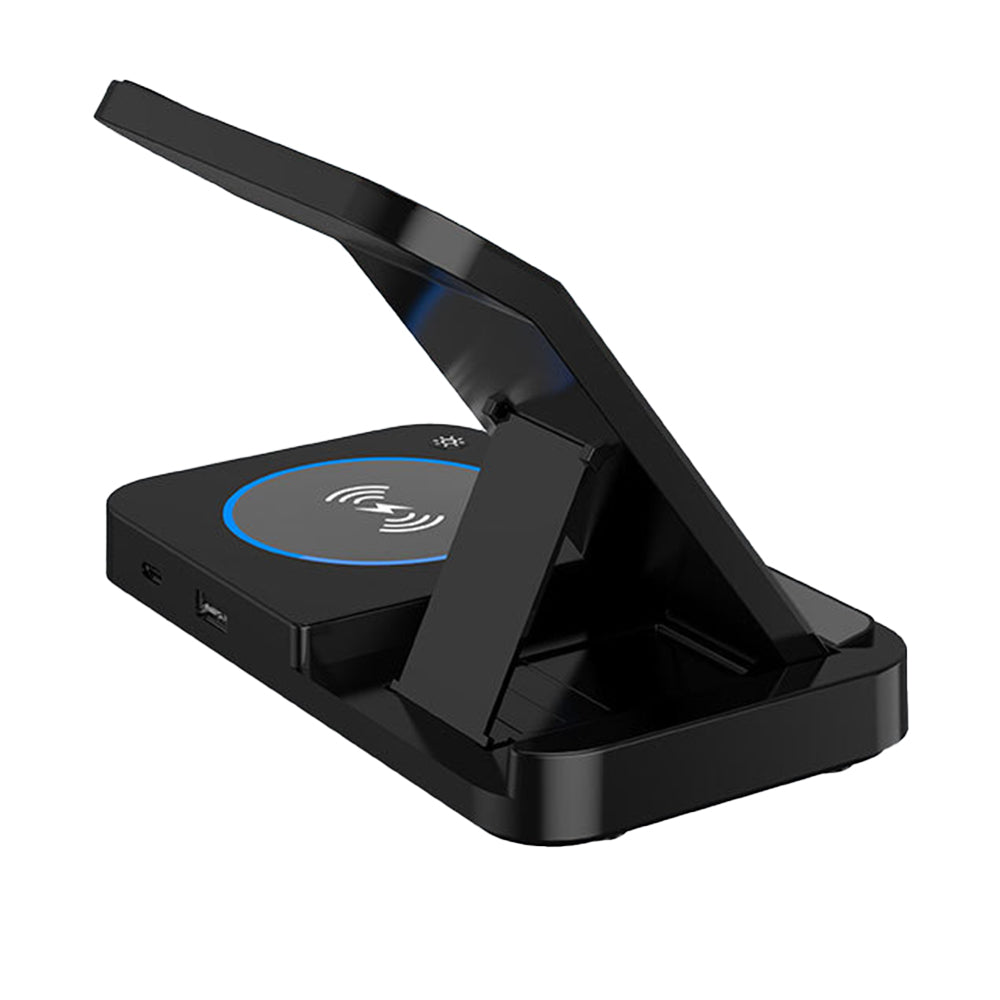 2Pcs 3 In 1 USB Wireless Charging Station for Samsung iPhone Apple Watch