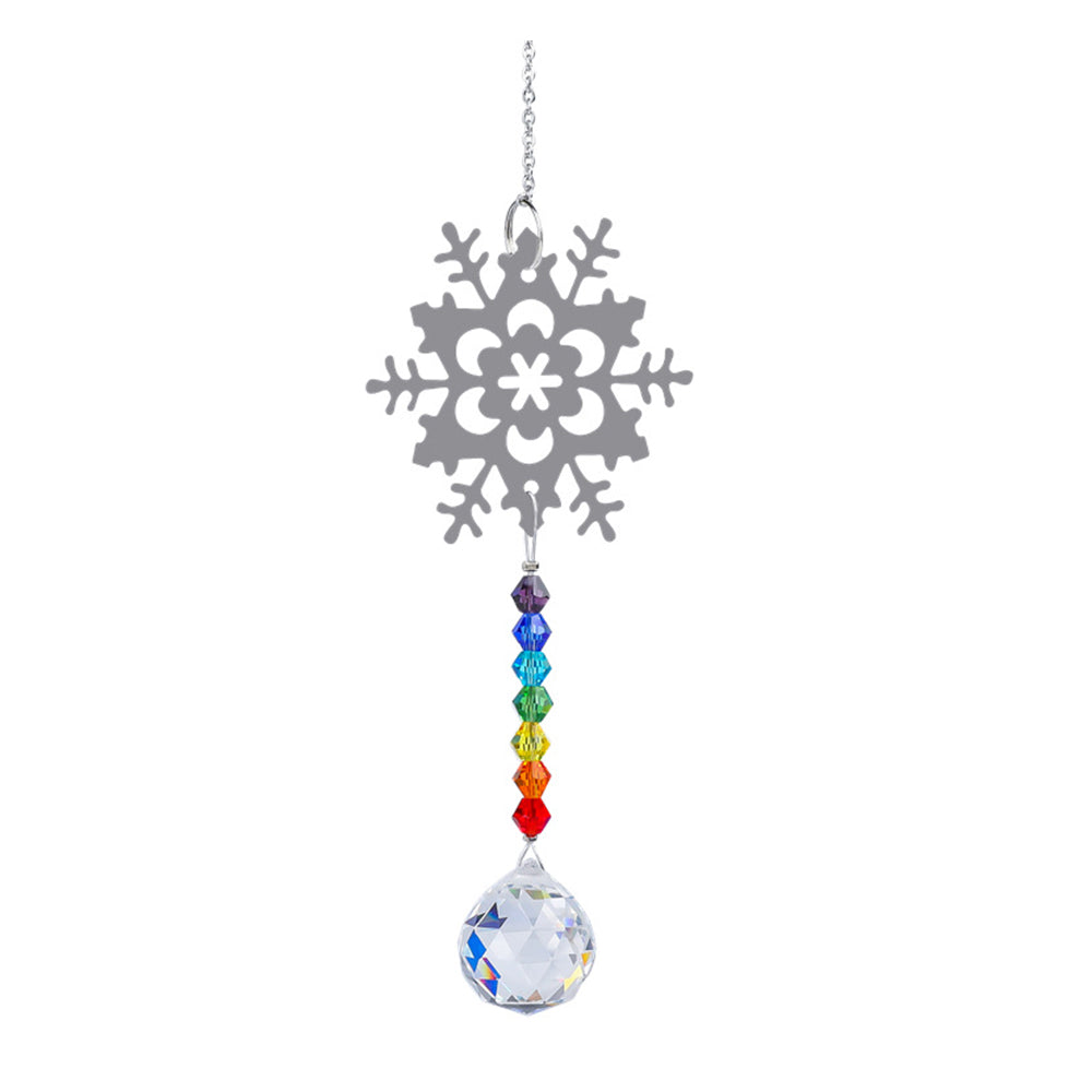 Artificial Glass Prism Suncatcher Rainbow Maker-Snowflake