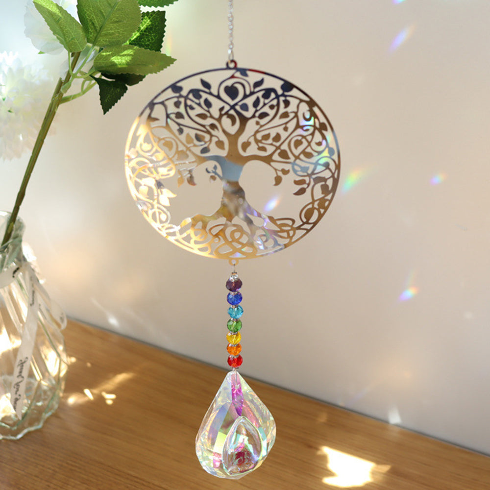 Artificial Glass Prism Suncatcher Rainbow Maker-Tree