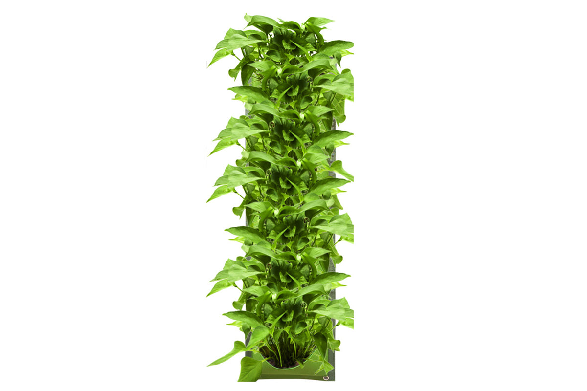 7 Pocket Wall Hanging Planting Bag Vertical Flower Grow Pouch Planter -Green