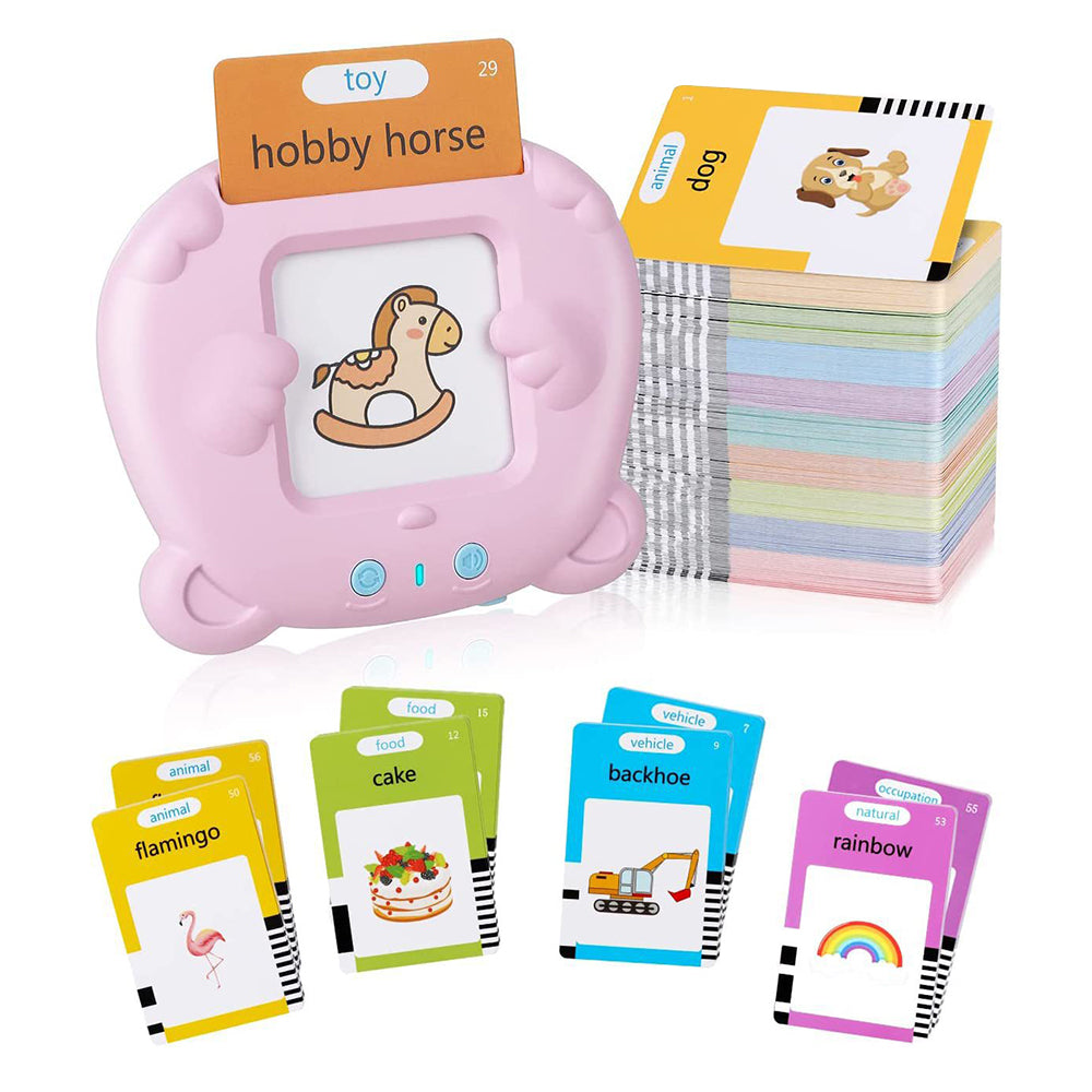 112/255Pcs Sight Words Talking Toddler Toys Flash Cards with 1 Card Reader