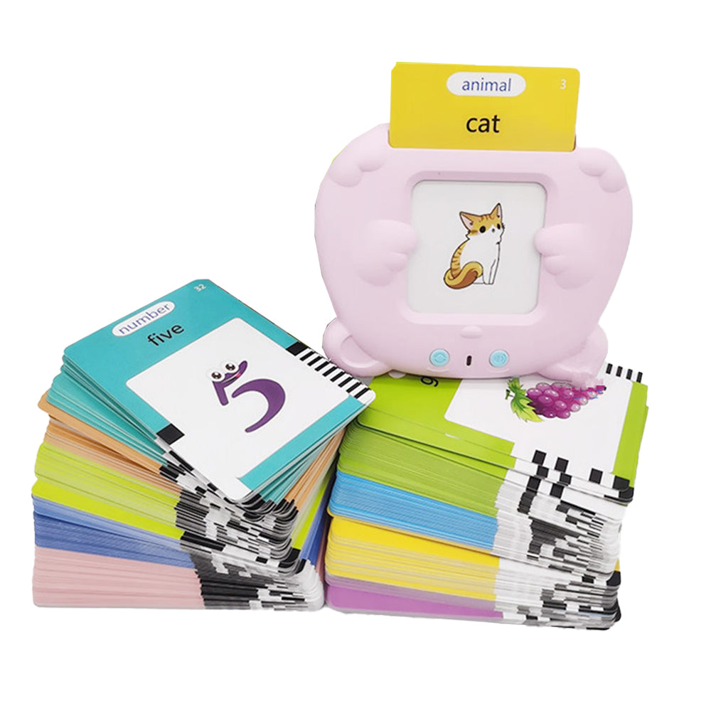 112/255Pcs Sight Words Talking Toddler Toys Flash Cards with 1 Card Reader