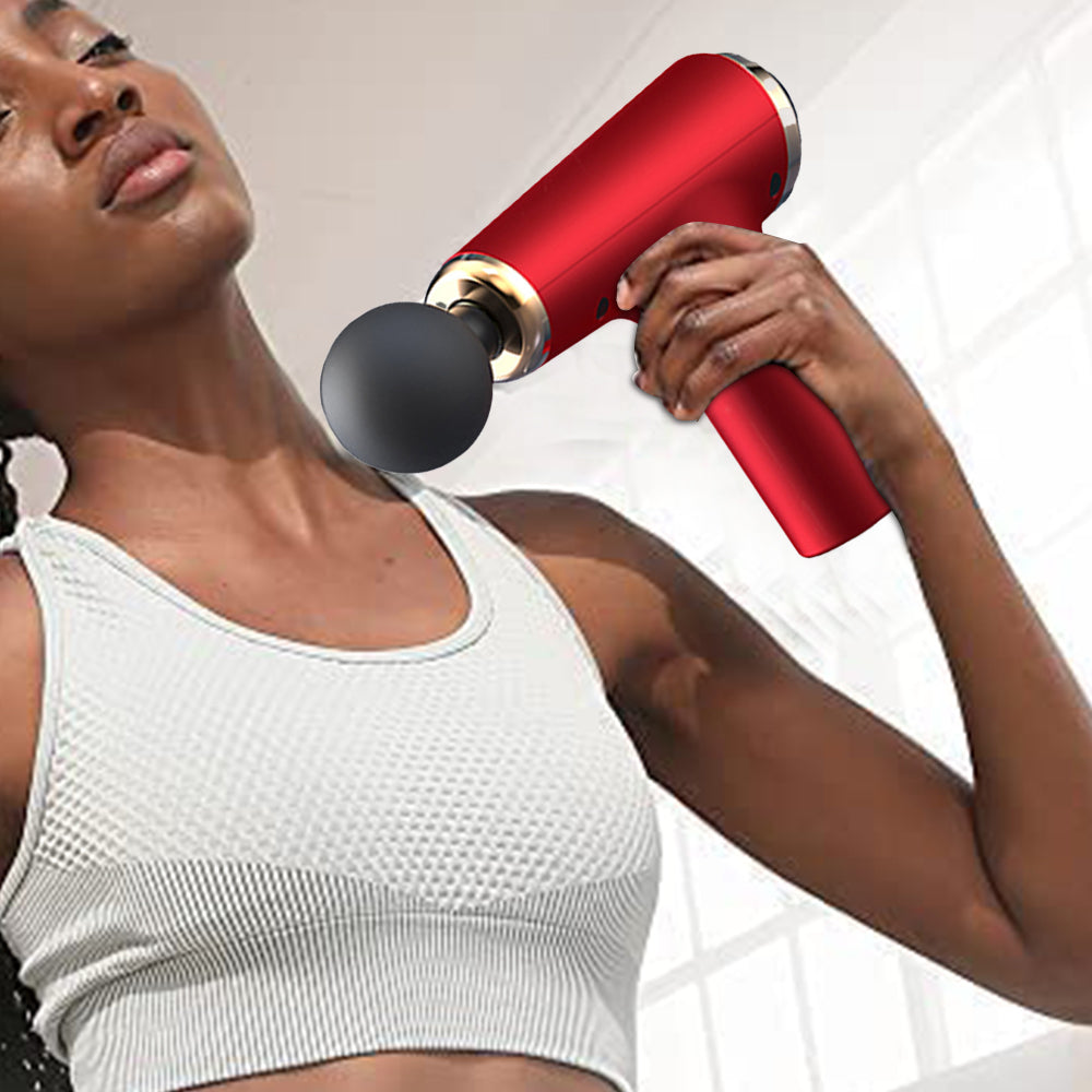 Portable Muscle Massage Gun for Back Neck Muscle Relieve with 4 Massage Heads