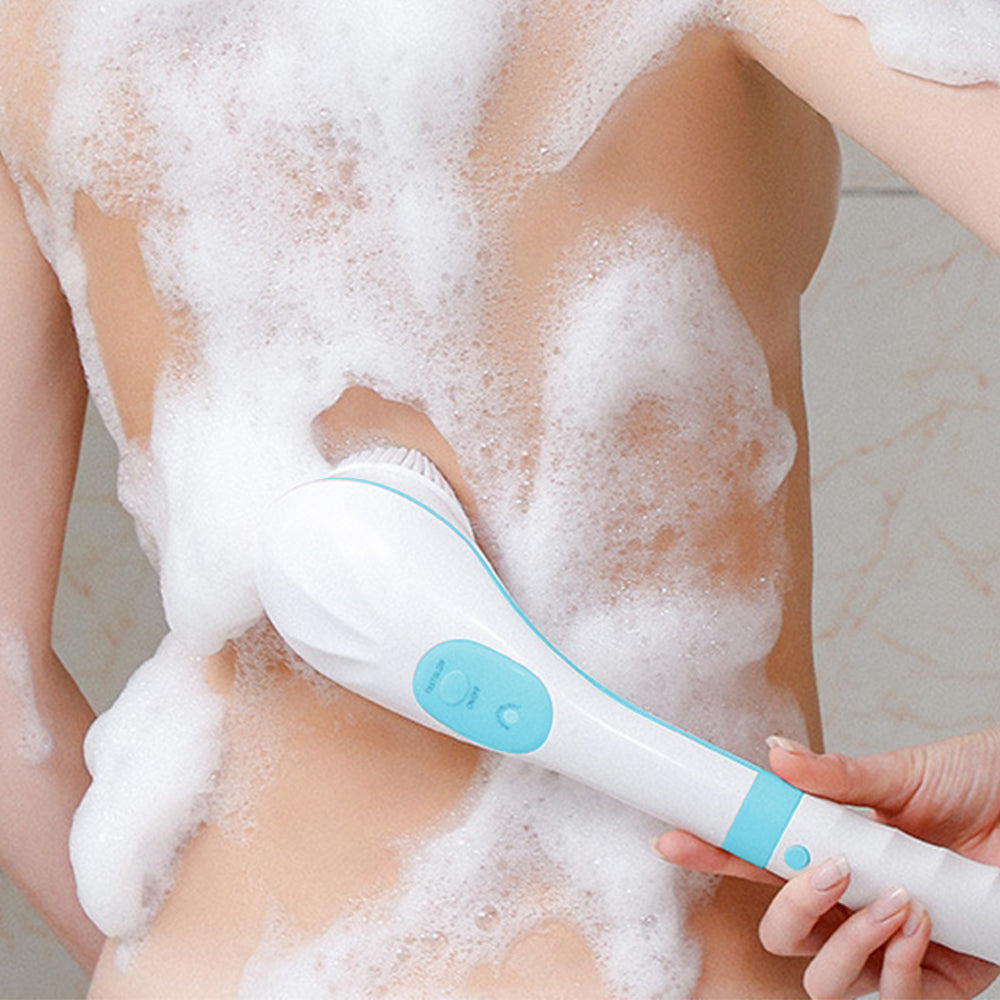 Electric Body Scrubber Shower Brush with Long Handle