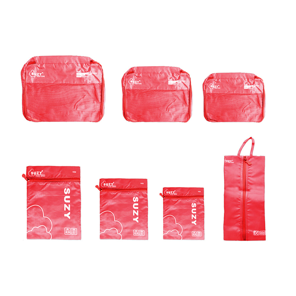 Set of 7Pcs Travel Packing Cube Luggage Organizer