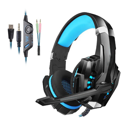 3.5mm Gaming Headset MIC LED Headphones Surround for PC Mac Laptop Phone