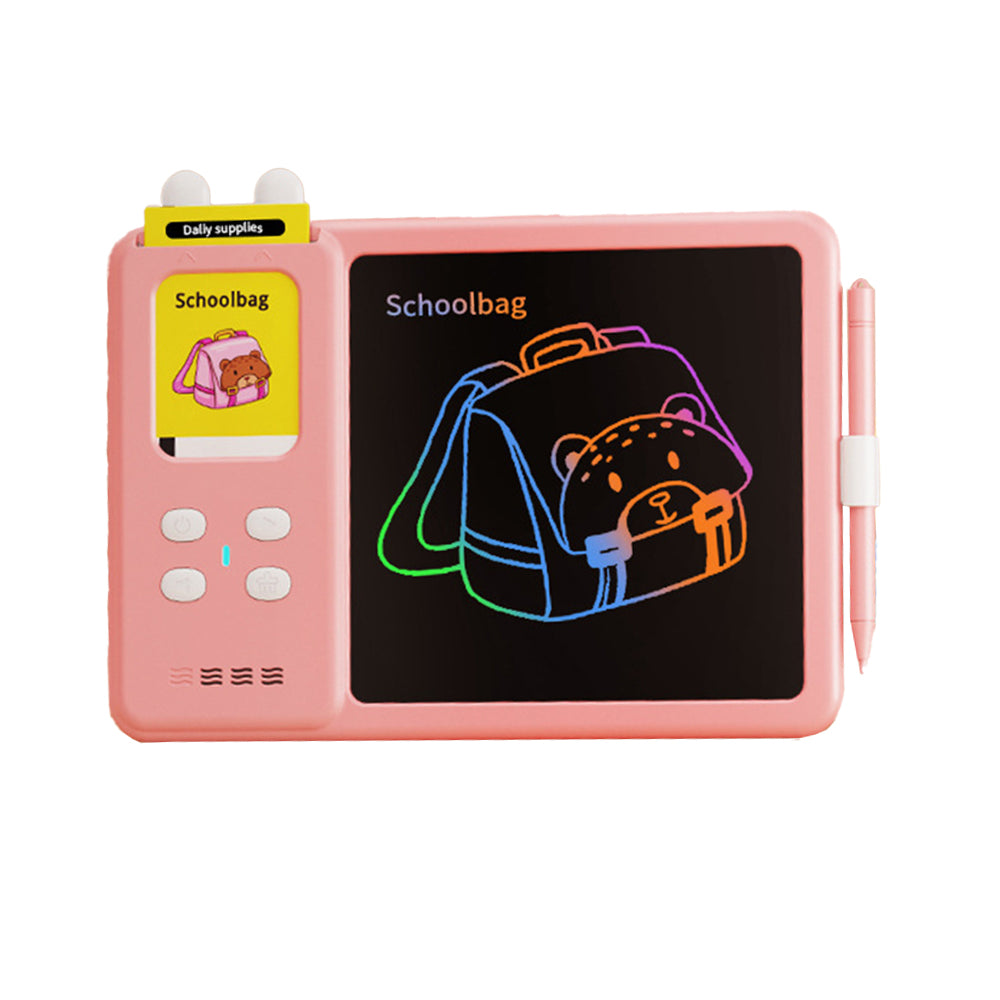 224 Words Talking Flash Cards LCD Writing Tablet Toddlers Preschool Words Learning Cards Toy Kid Gift