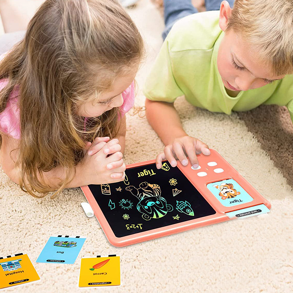 224 Words Talking Flash Cards LCD Writing Tablet Toddlers Preschool Words Learning Cards Toy Kid Gift