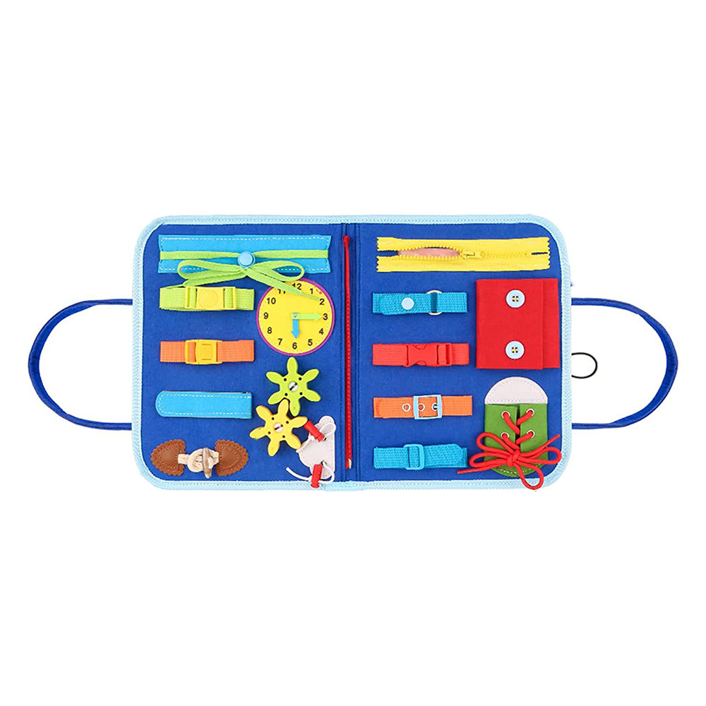 Montessori Busy Board Toy Felt Toddler Sensory Board Toy