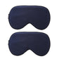 2Pcs Kids Mulberry Silk Sleep Soft Eye Mask Adjustable Strap Blindfold