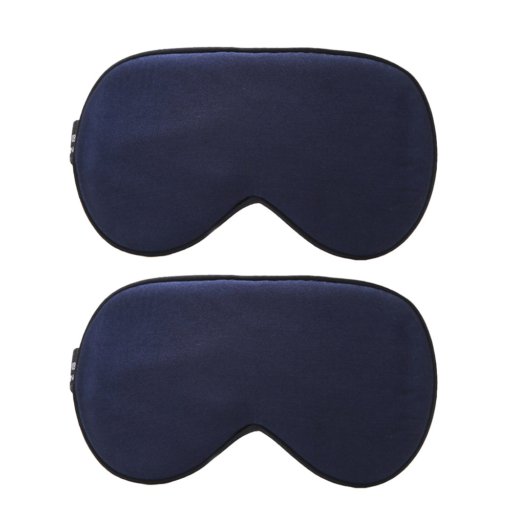 2Pcs Kids Mulberry Silk Sleep Soft Eye Mask Adjustable Strap Blindfold