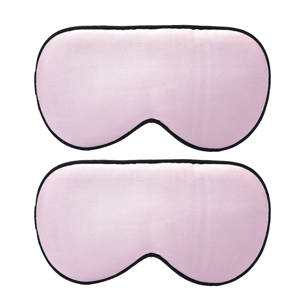 2Pcs Kids Mulberry Silk Sleep Soft Eye Mask Adjustable Strap Blindfold