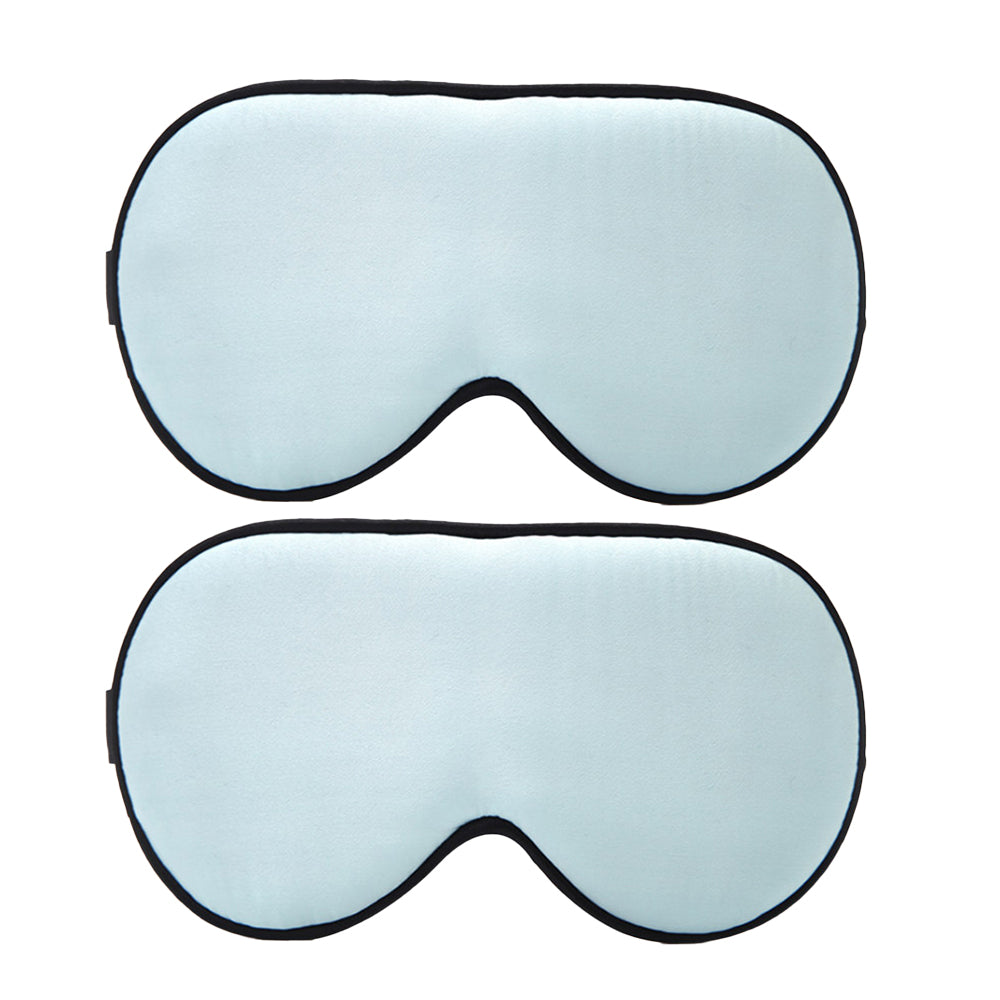 2Pcs Kids Mulberry Silk Sleep Soft Eye Mask Adjustable Strap Blindfold