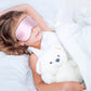 2Pcs Kids Mulberry Silk Sleep Soft Eye Mask Adjustable Strap Blindfold