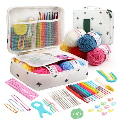 Set of 58Pcs Crochet Hooks Kit with Storage Bag for Beginners