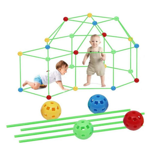 121Pcs Kids Fort Building DIY Castles 3D Play Toy Kits