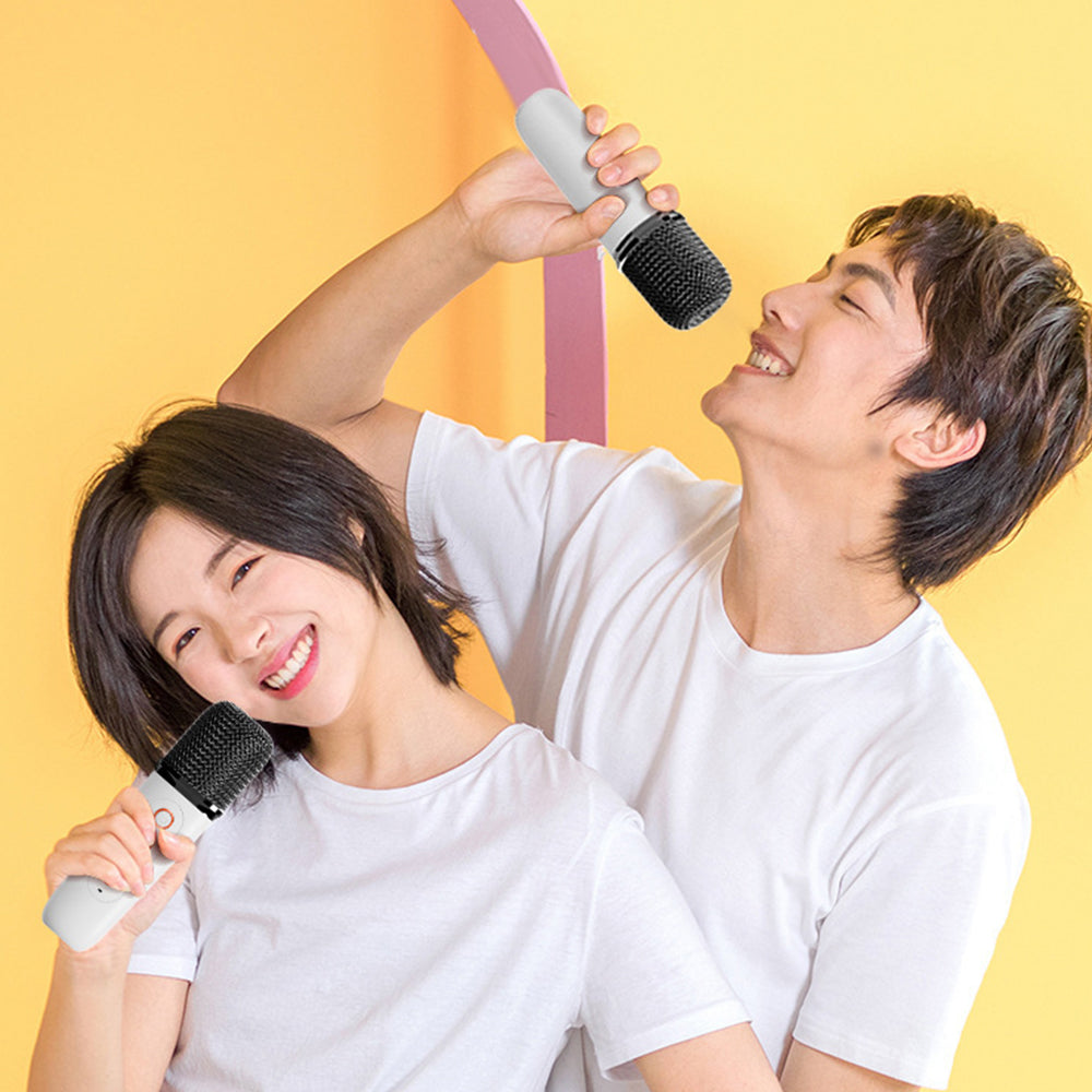 Portable Mini Karaoke Machine with 2 Wireless Microphones
