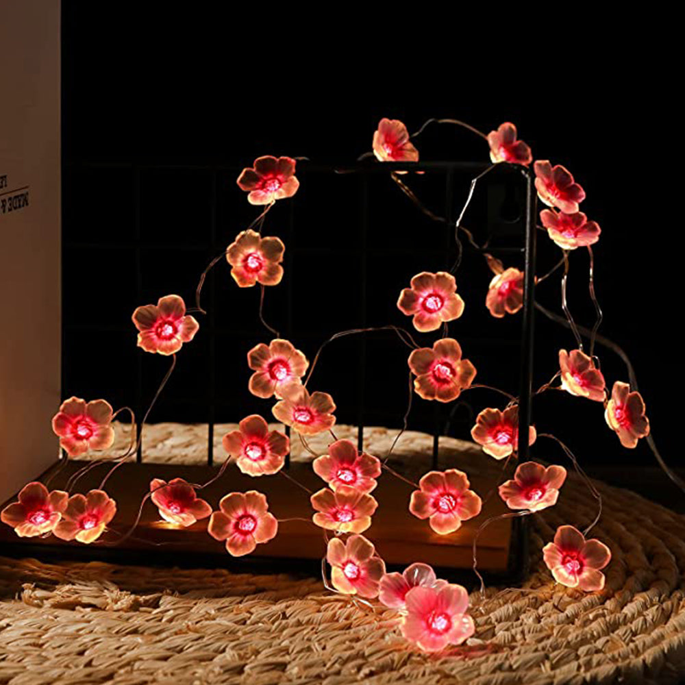 30LEDs Battery Operated Cherry Blossom String Lights