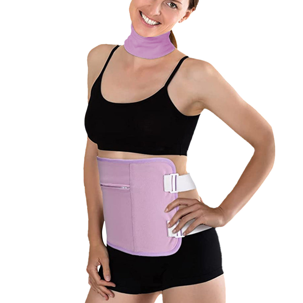 2Pcs Castor Oil Pack Kit for Waist and Neck