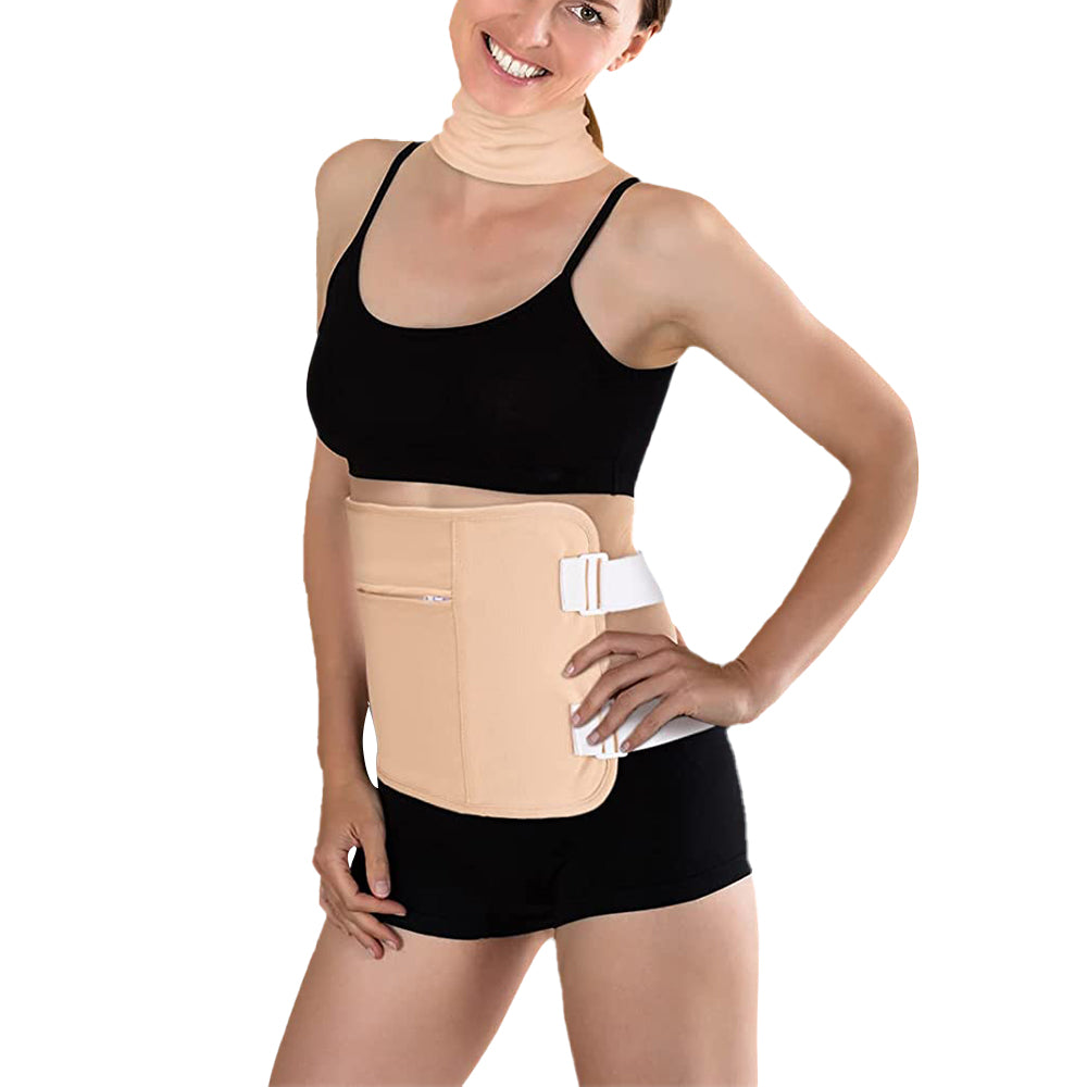 2Pcs Castor Oil Pack Kit for Waist and Neck