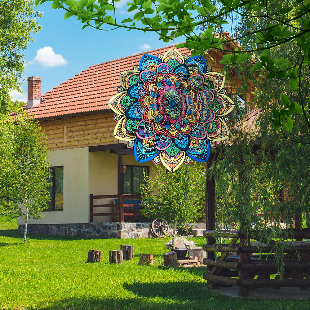 Kinetic 3D Sun Catch Hanging Wind Chimes