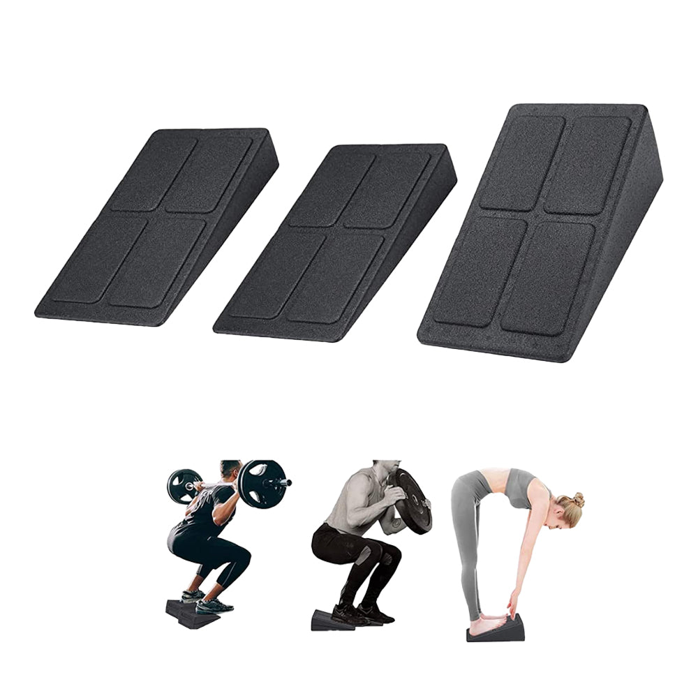 3Pcs Wedge Stretch Slant Squat Board Slanting Yoga Block Exercise Gym Fitness