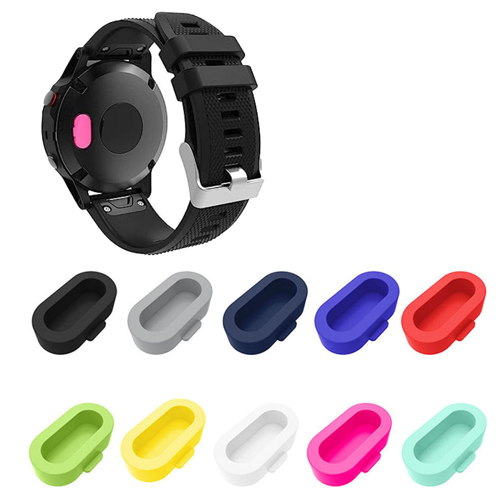 10Pcs Smartwatch Sensor Charger Port Protector Anti-Dust Dustproof Cover Cap for Garmin Fenix5/6/7