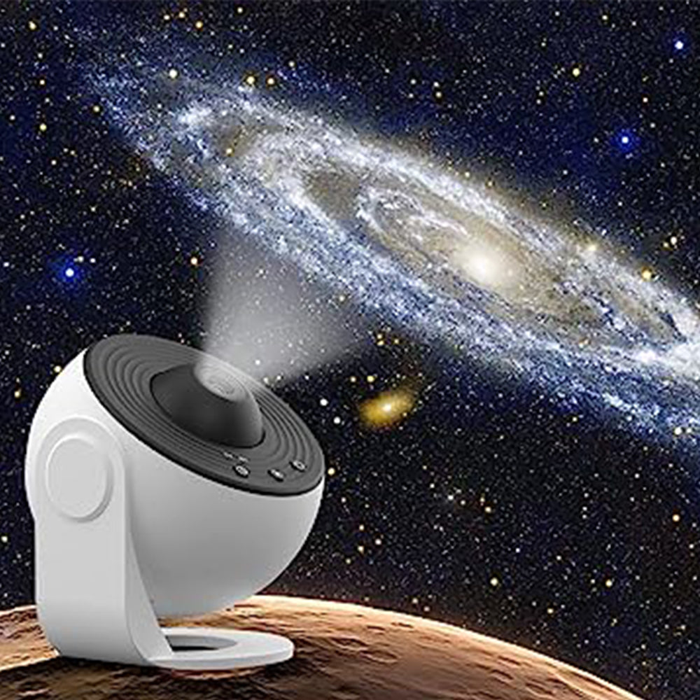 Starry Sky Galaxy Projector Nightlight for Bedroom with 12 Sheets of Film