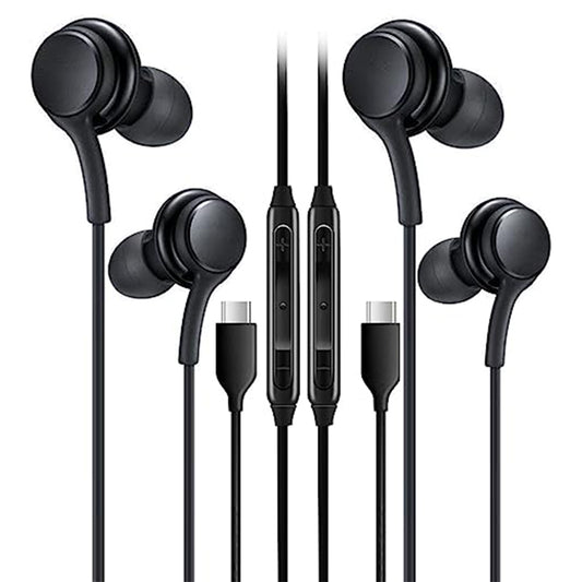 2Pcs Earbuds In-Ear Earbud Wired Headphones with Remote and Mic for SAMSUNG