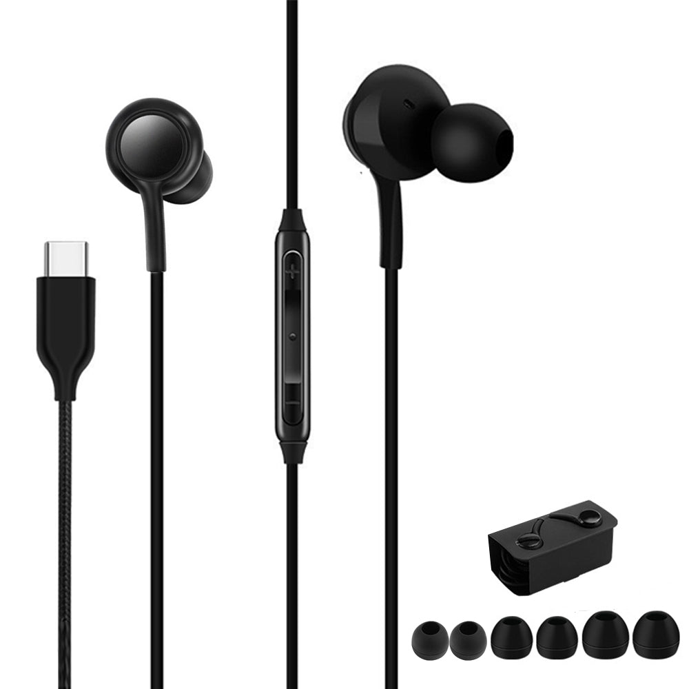2Pcs Earbuds In-Ear Earbud Wired Headphones with Remote and Mic for SAMSUNG
