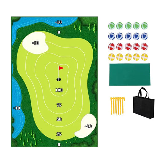 Chipping Golf Game Training Mat Set