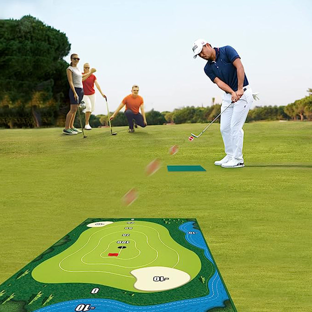 Chipping Golf Game Training Mat Set