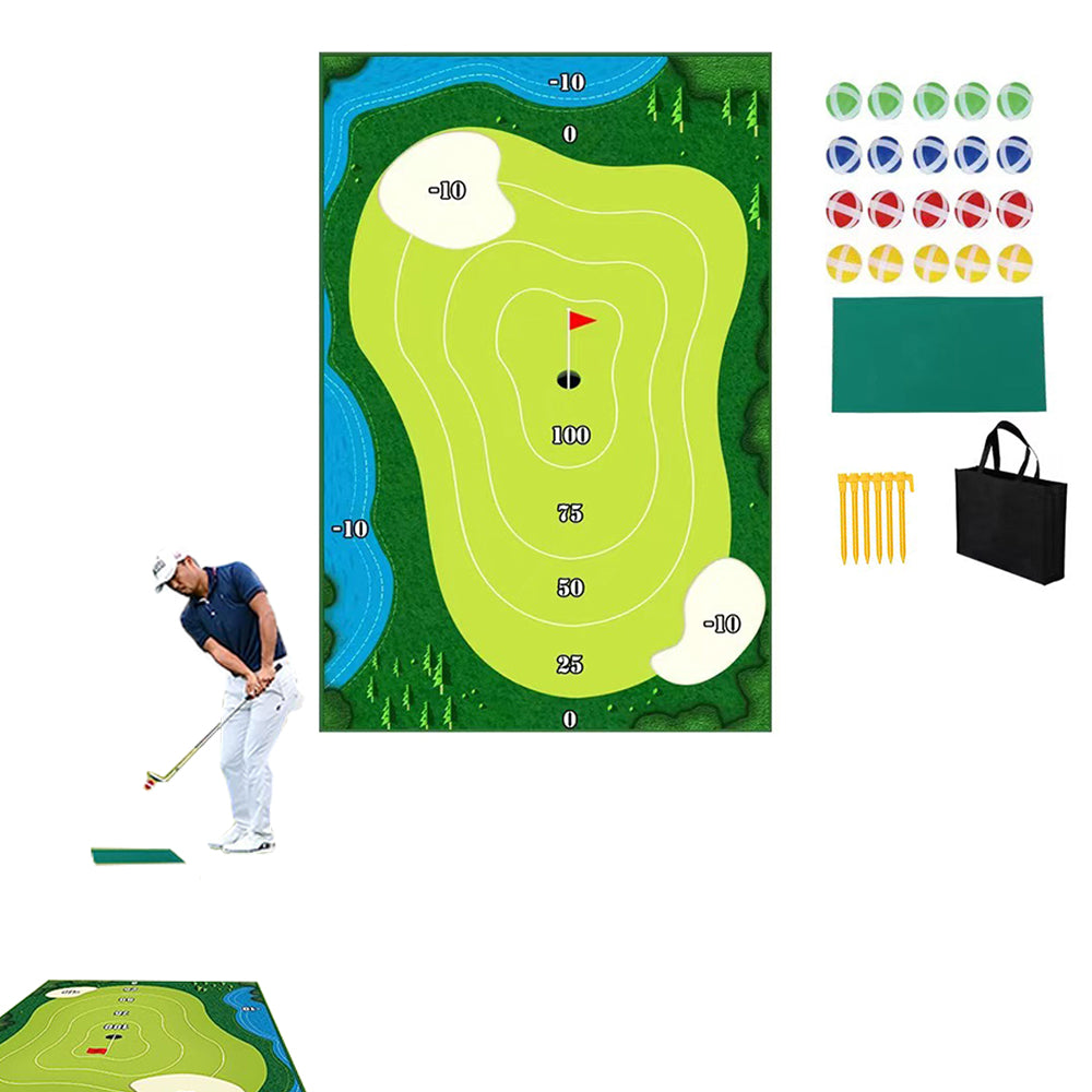 Chipping Golf Game Training Mat Set
