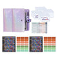 A6 PU Leather Budget Planning Notebook with Cash Pockets Sheets