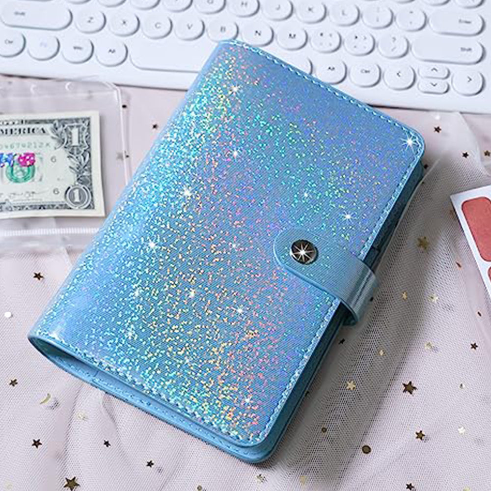 A6 PU Leather Budget Planning Notebook with Cash Pockets Sheets