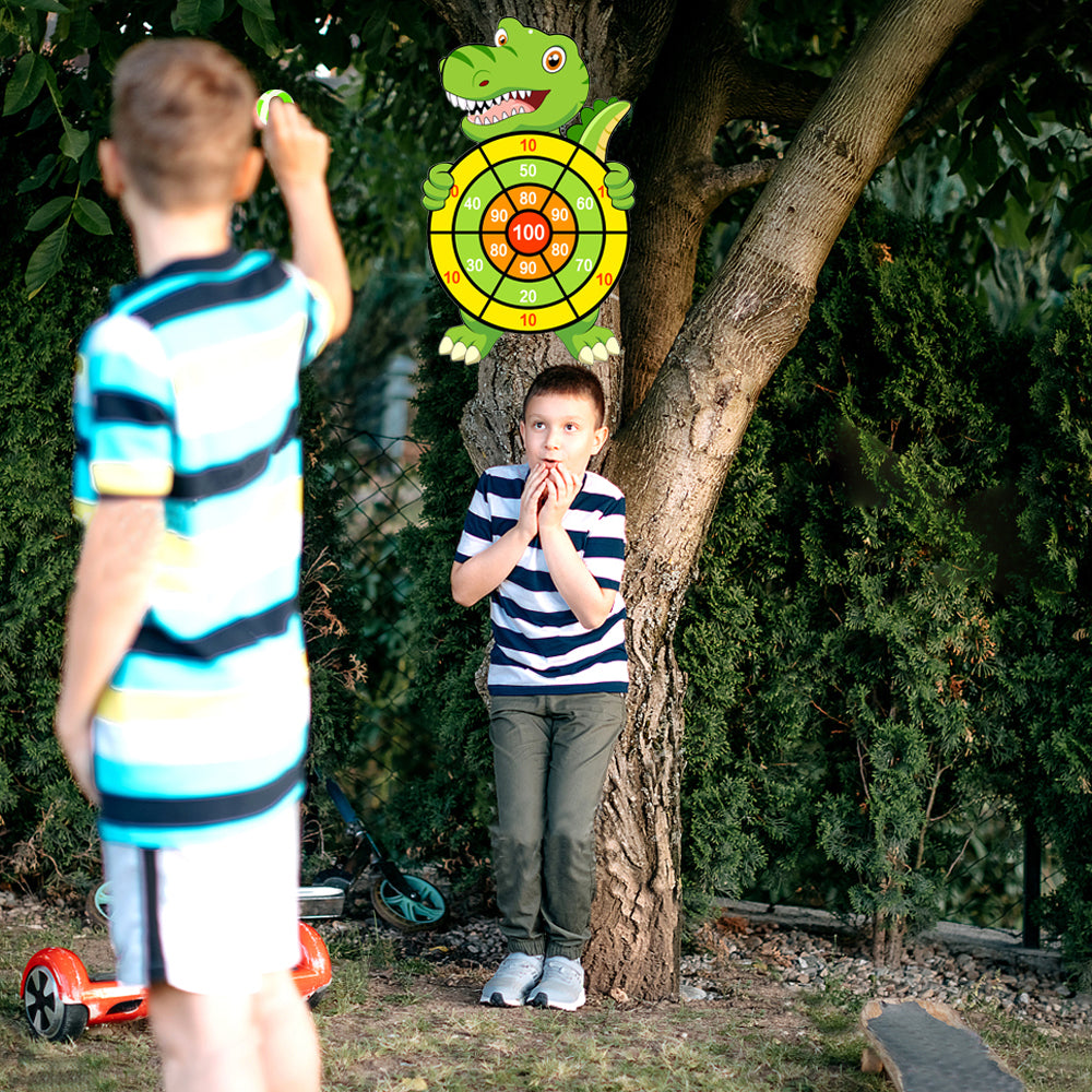 Dart Board for Kids with 12 Sticky Balls Indoor Outdoor Party Games Toys