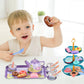 Tea Desserts and Carrying Case Set Toys for Little Girls