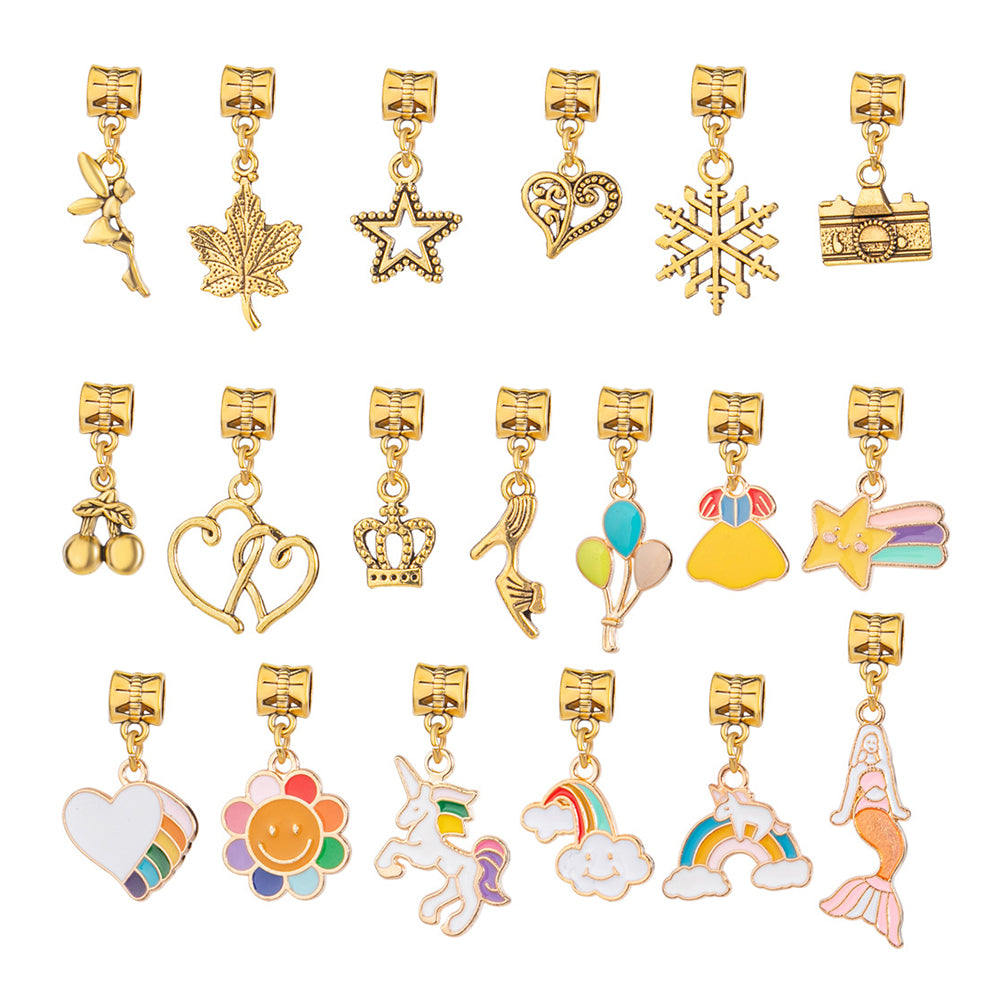 66 PCs DIY Bracelet Kids Charm Bracelet Making Kit Beads Bracelet DIY Craft